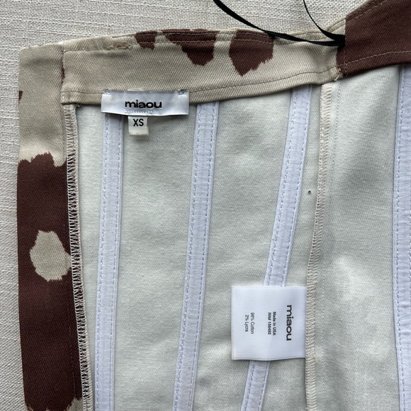 Miaou Leia Cow Print Corset XS - Picture 7 of 7